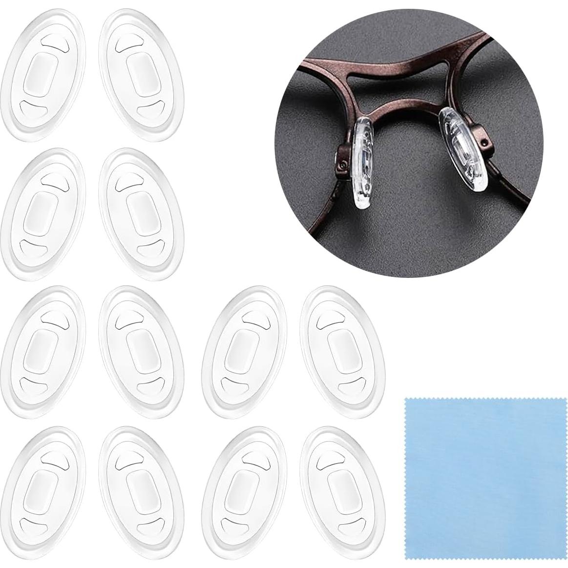 Almohadillas de Silicona para Gafas - 6 Pares Antideslizantes