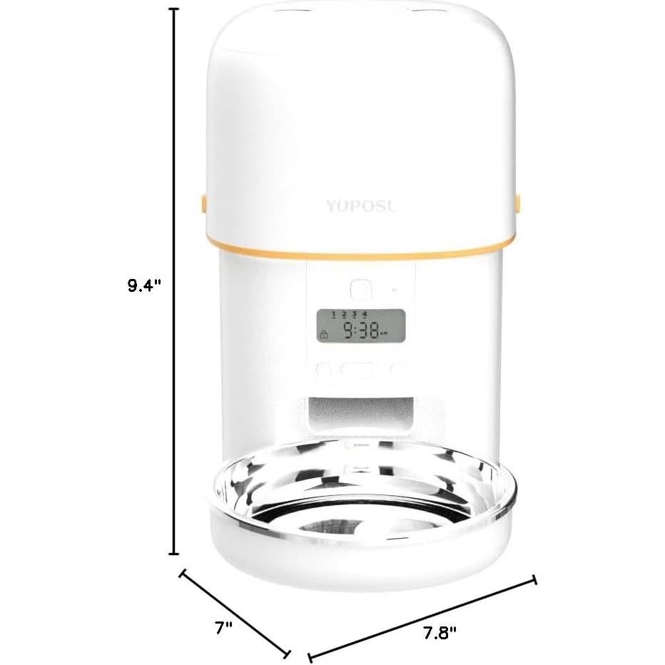 Comedero Automático Yuposl 2L con Temporizador y Batería