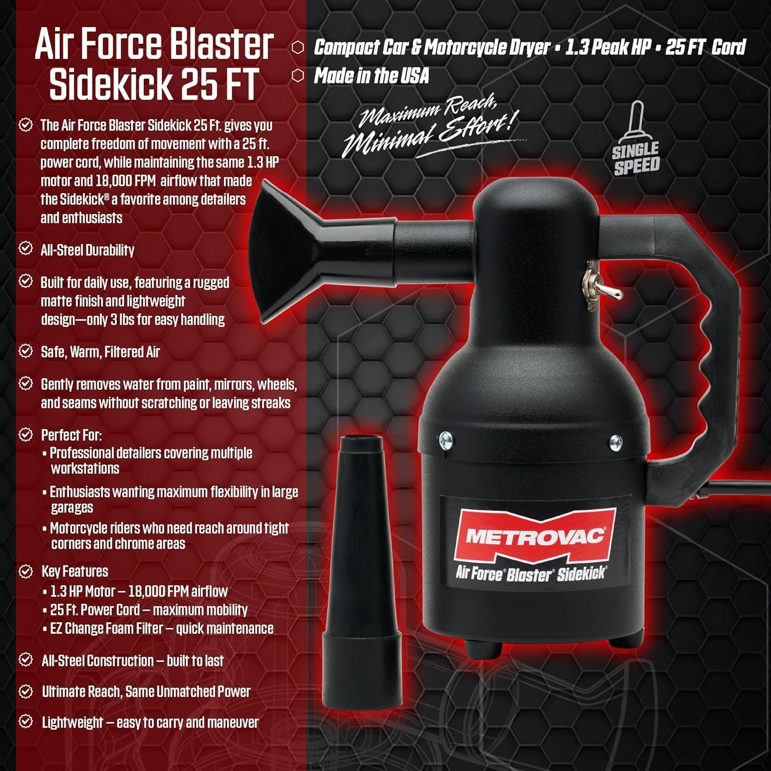 Soplador METROVAC Air Force Blaster Sidekick 1.3 HP 7.62m