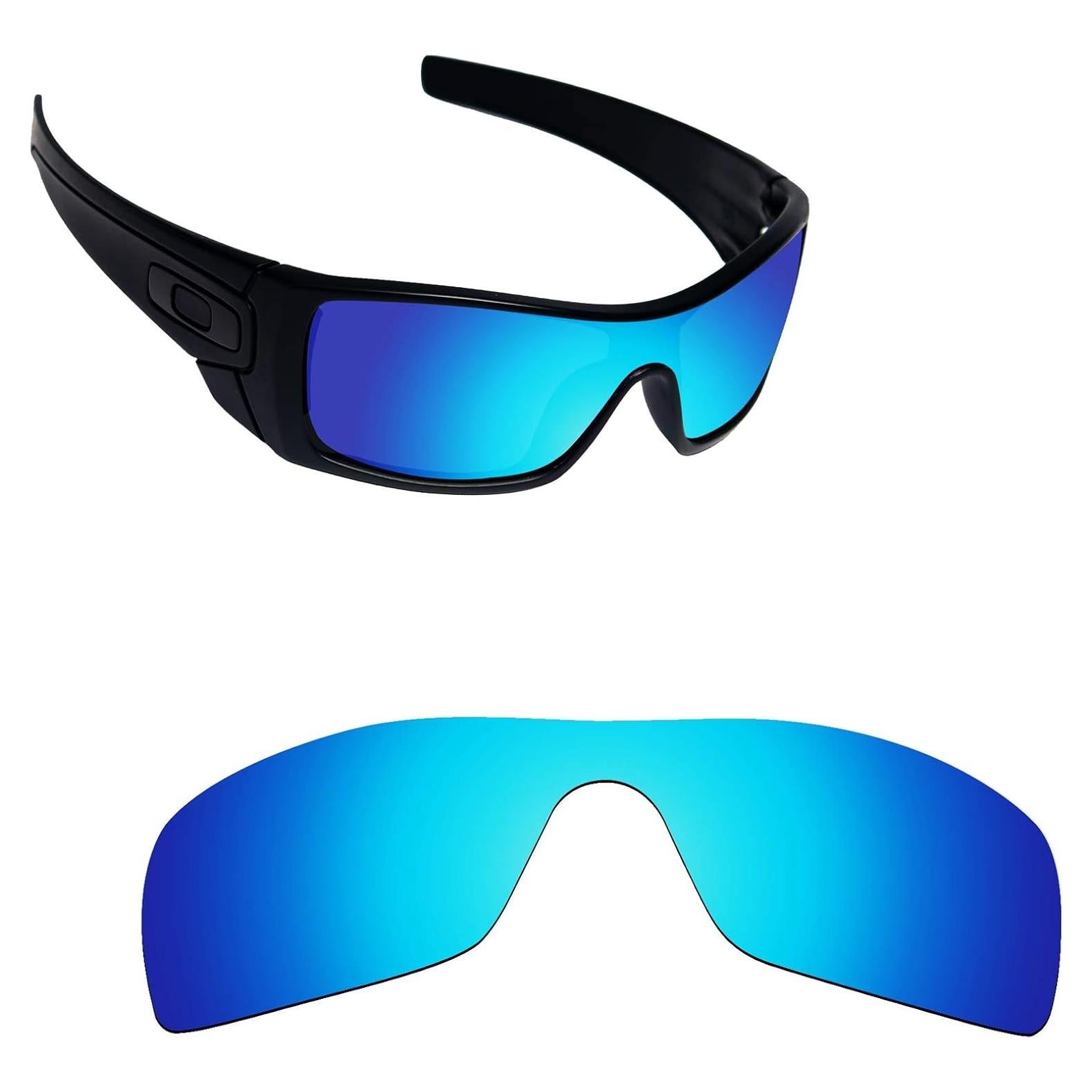 Lentes Polarizados Alphax para Oakley Batwolf - Azul Hielo