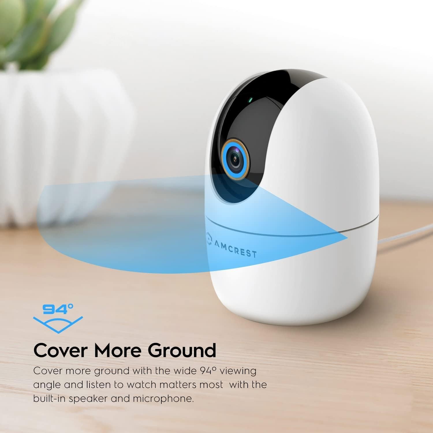 Cámara WiFi Amcrest ASH41-W 4MP con audio y visión nocturna