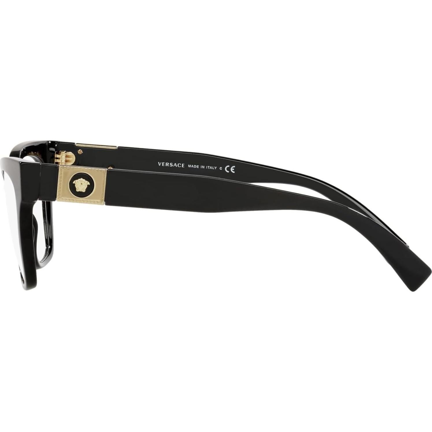 Gafas de Ojos de Gato Versace VE3294 GB1 Lente Demo 53mm