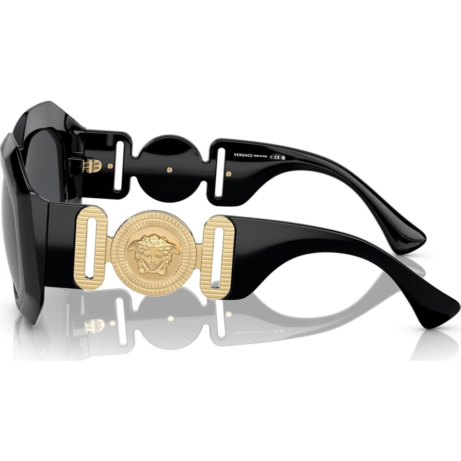 Gafas de Sol Versace Mujer Marco Negro Lentes Grises 56mm