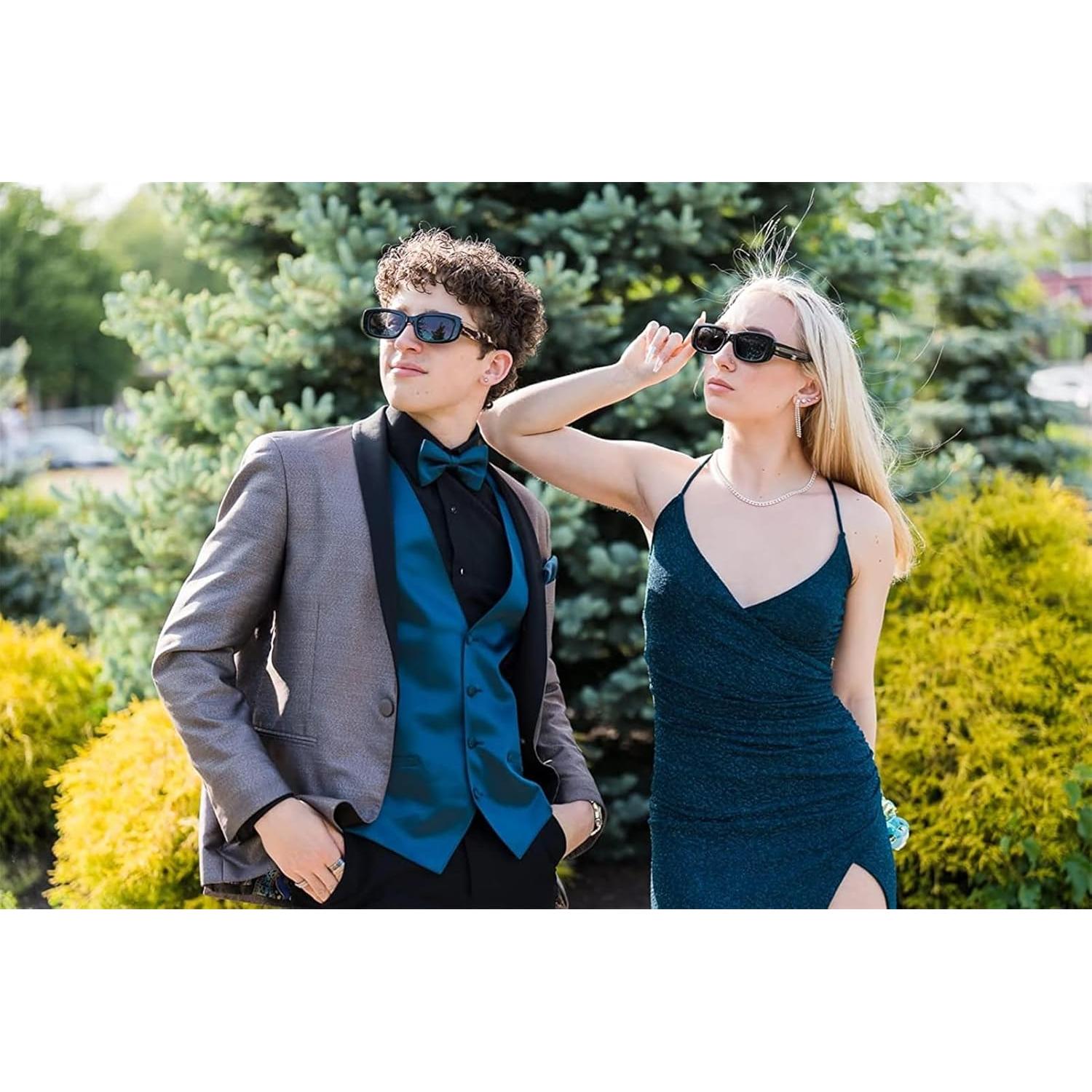 Gafas de sol rectangulares ADE WU unisex retro 90s UV400