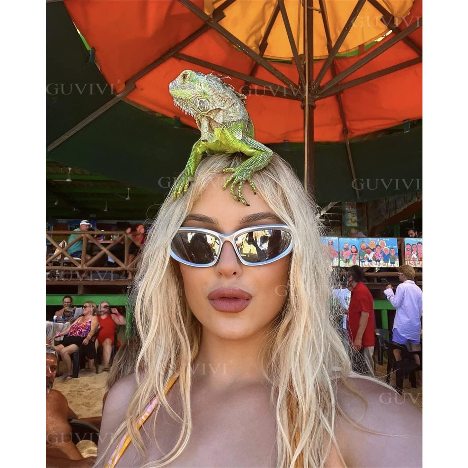 Gafas de sol GUVIVI ovaladas con protección UV y marco flexible