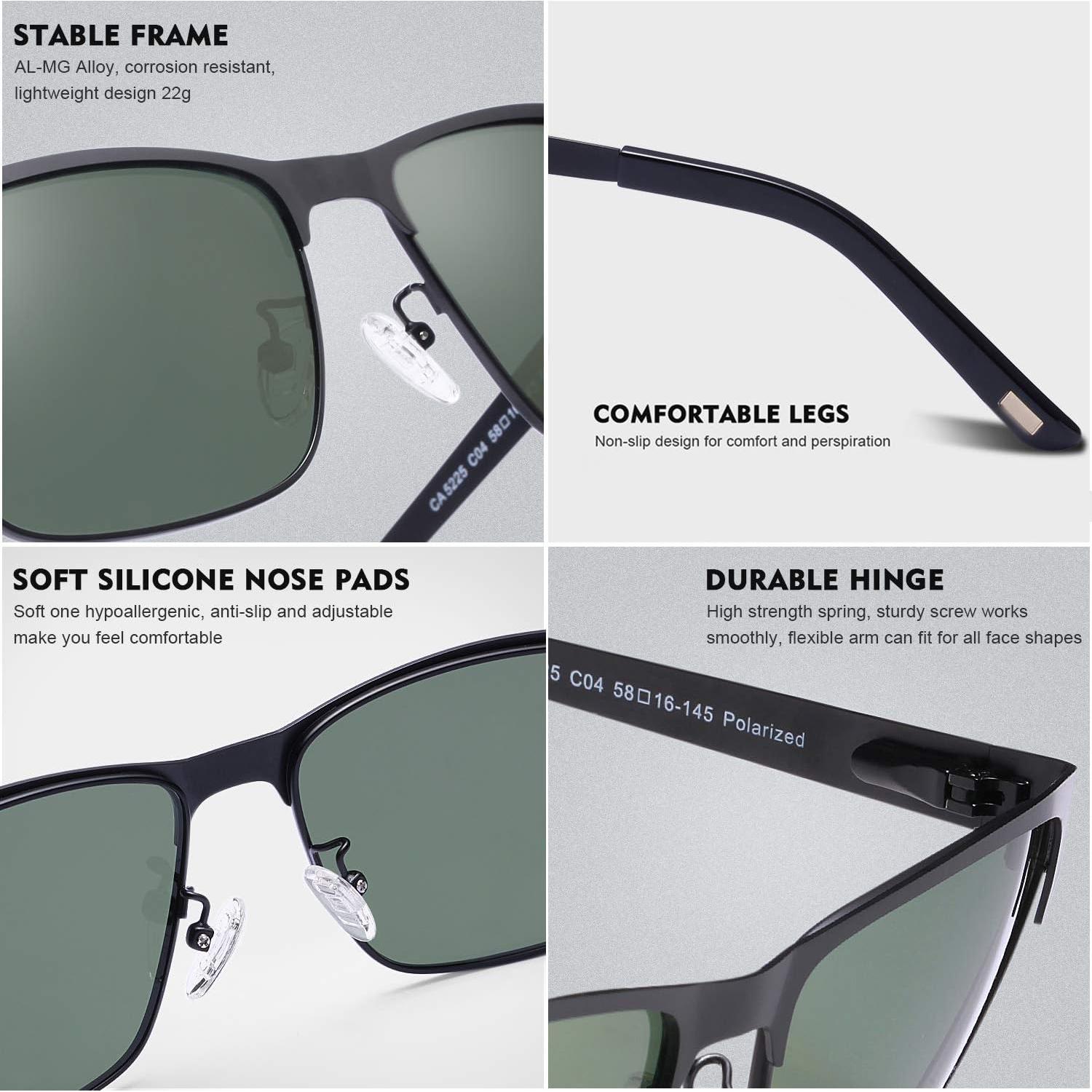 Gafas de sol CARFIA Metal Polarizadas UV400 para Hombres