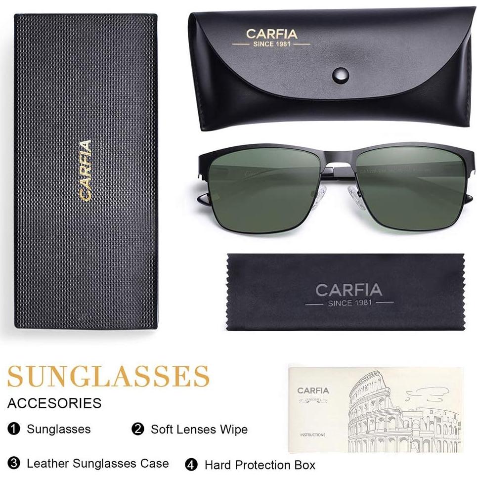 Gafas de sol CARFIA Metal Polarizadas UV400 para Hombres