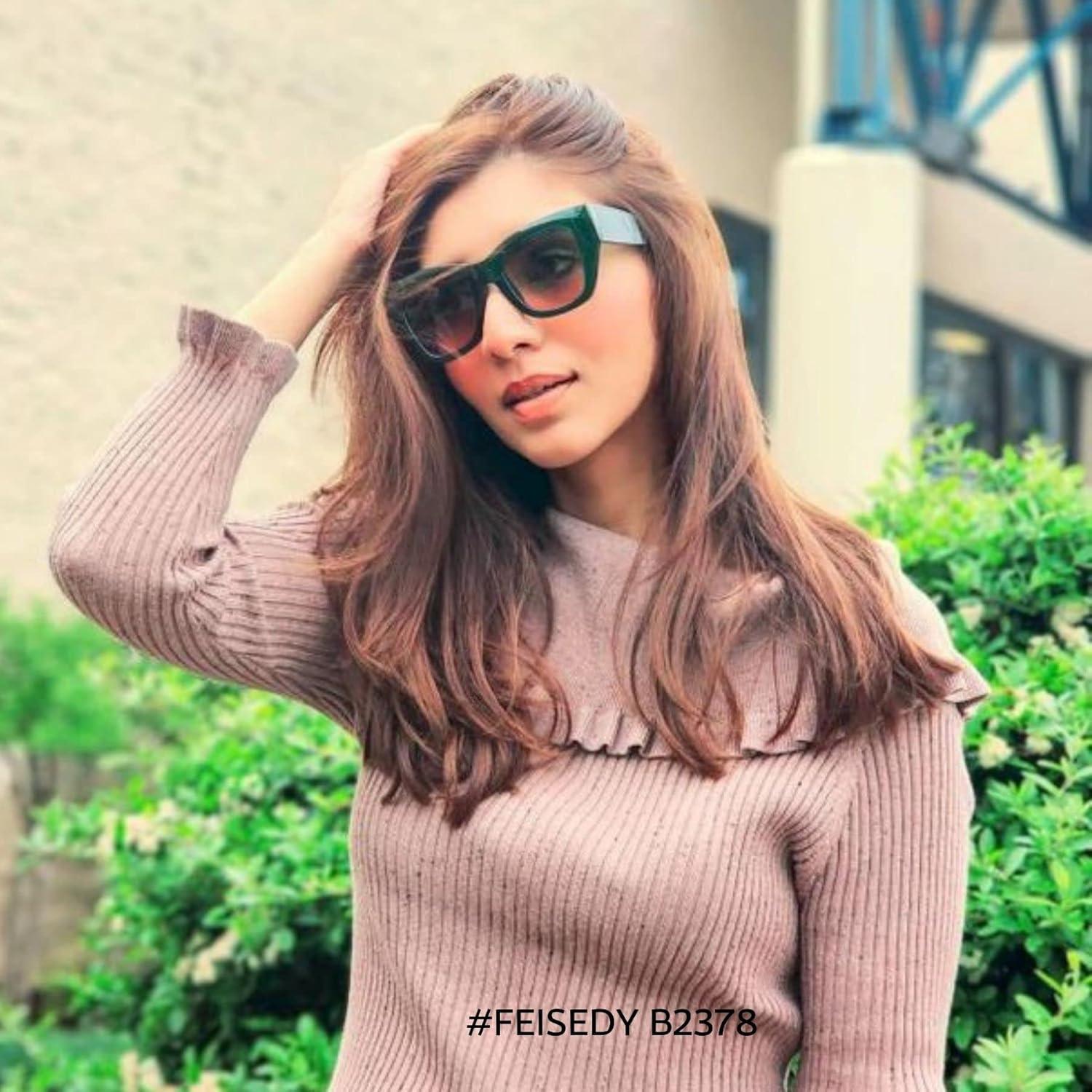 Gafas de sol cuadradas FEISEDY B2378 UV400 para mujer