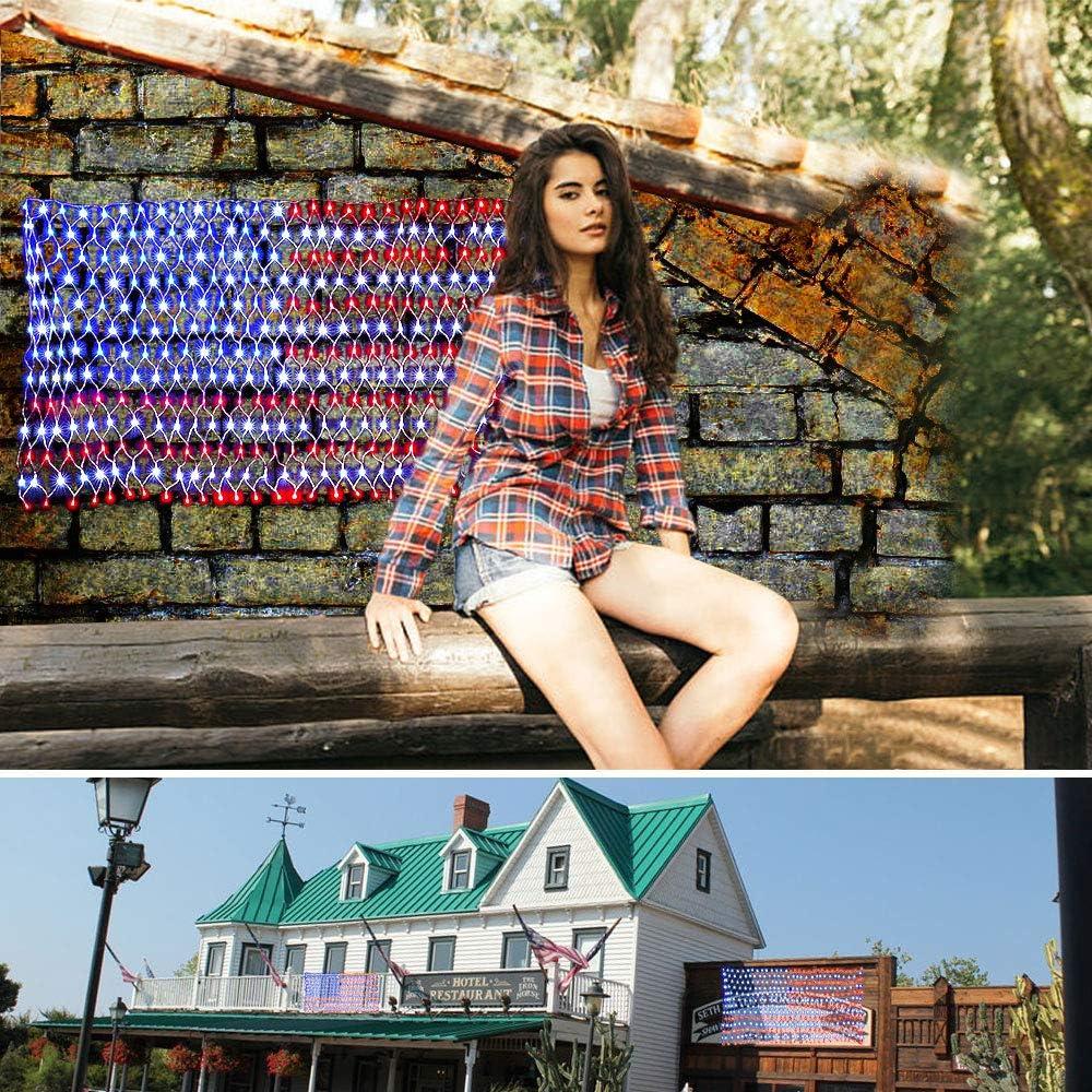 Luces LED Solares Americanas 420 LEDs Impermeables