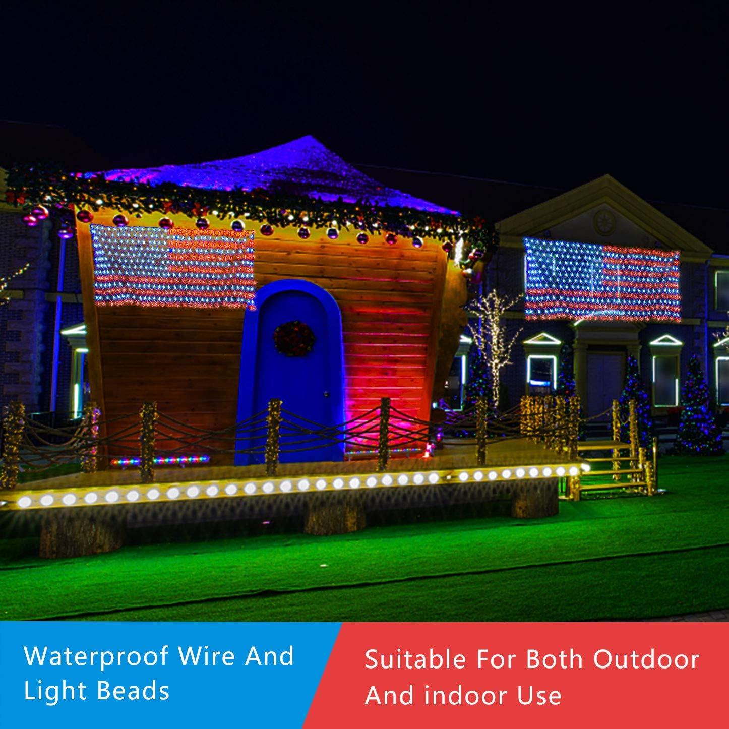 Luces LED Solares Americanas 420 LEDs Impermeables