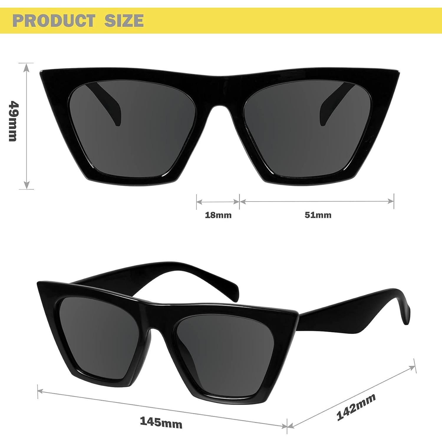 Gafas de sol cuadradas Mosanana UV400 para mujeres