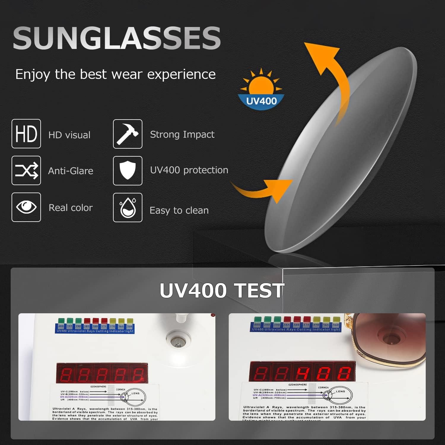 Gafas de sol AEVOGUE para hombres Gran Marco UV400