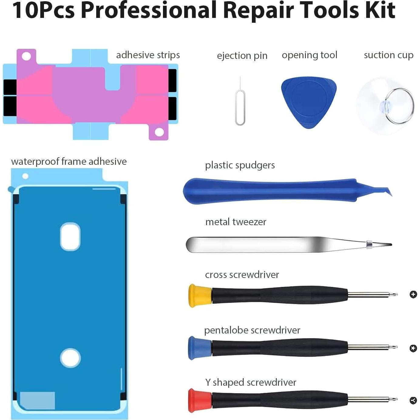 Batería de Reemplazo 6000mAh para iPhone 8 - Kit Completo