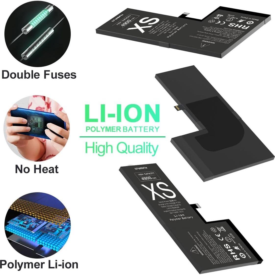 Batería de Reemplazo EFAITHFIX 4900mAh para iPhone XS