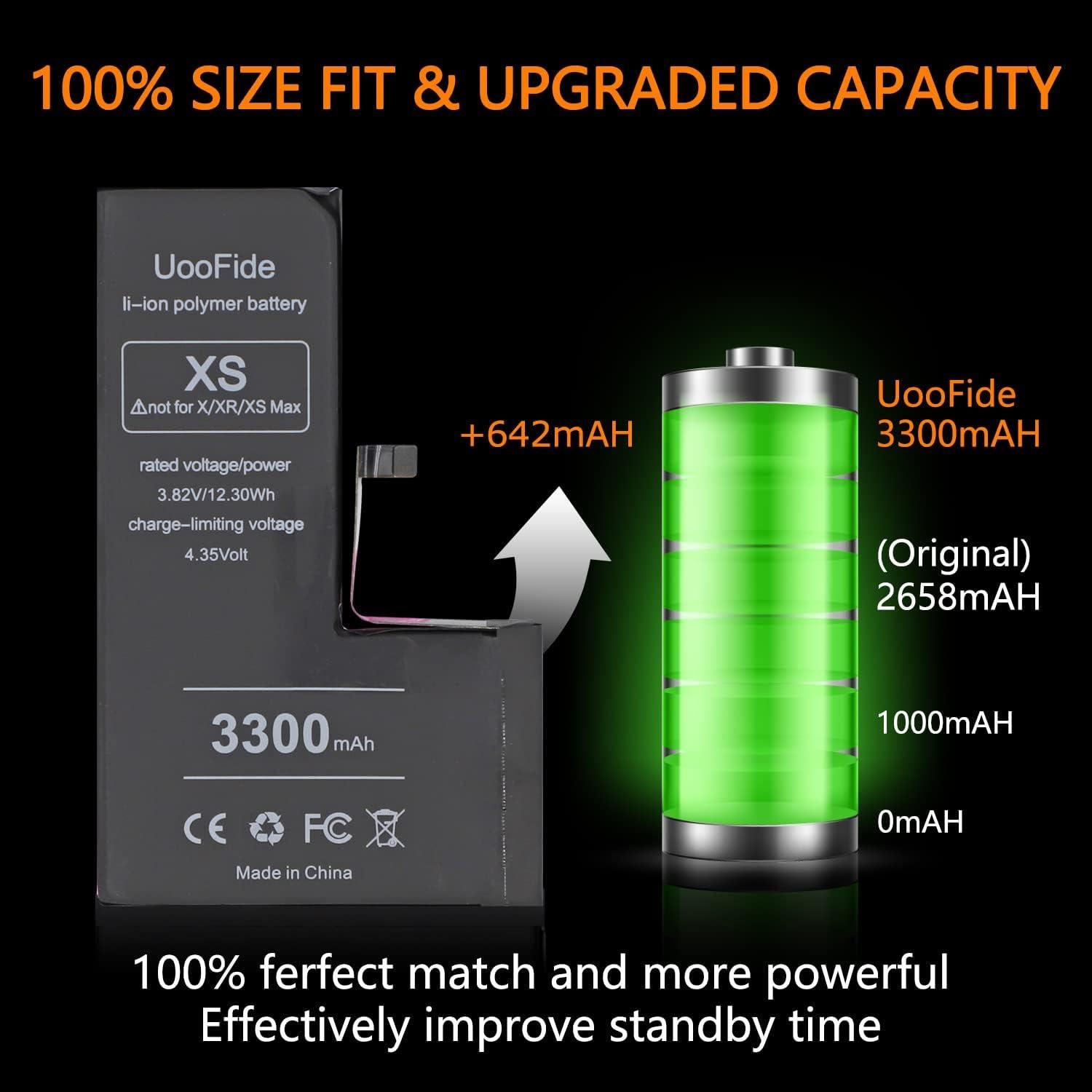 Batería de Reemplazo UooFide para iPhone XS 4330mAh