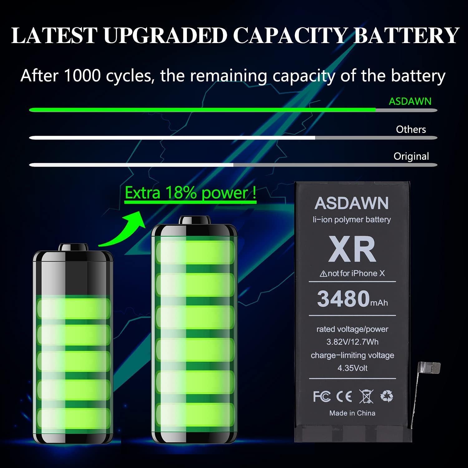 Batería de Reemplazo ASDAWN 3480mAh para iPhone XR