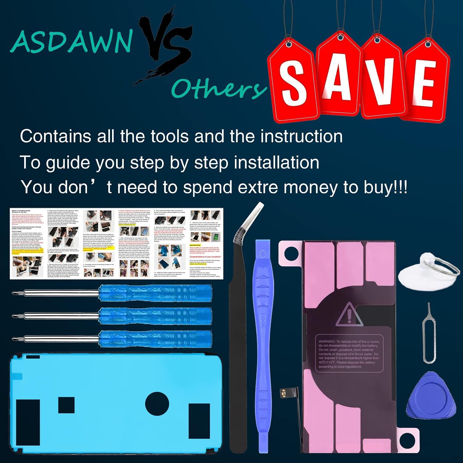 Batería de Reemplazo ASDAWN 3480mAh para iPhone XR