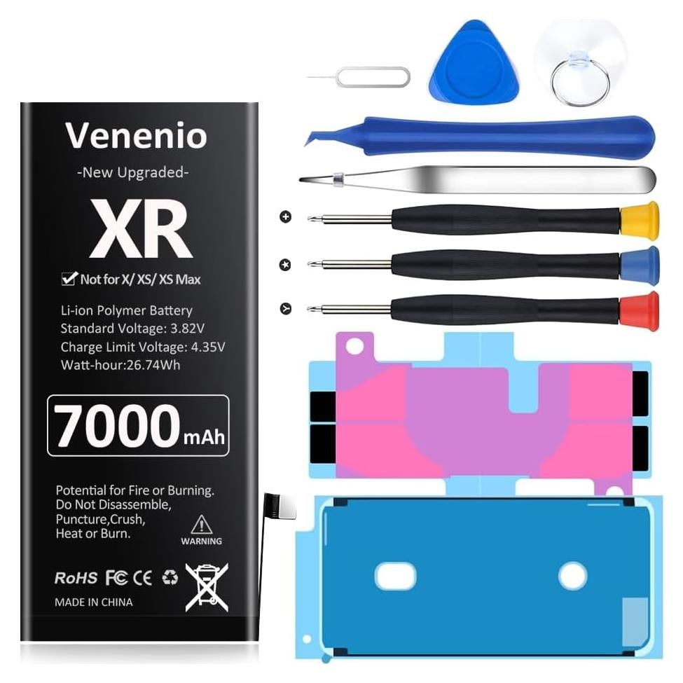 Batería de Reemplazo 7000mAh para iPhone XR - Kit Completo