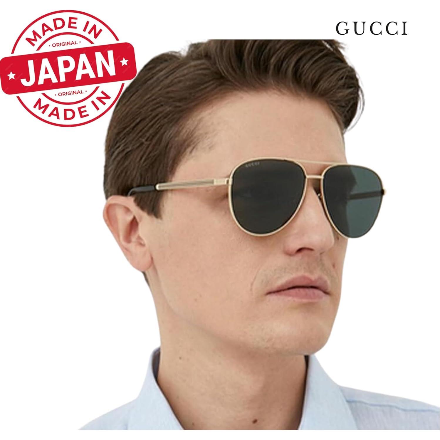 Gucci GG1233SA Gafas de Sol Aviador Gunmetal 63mm