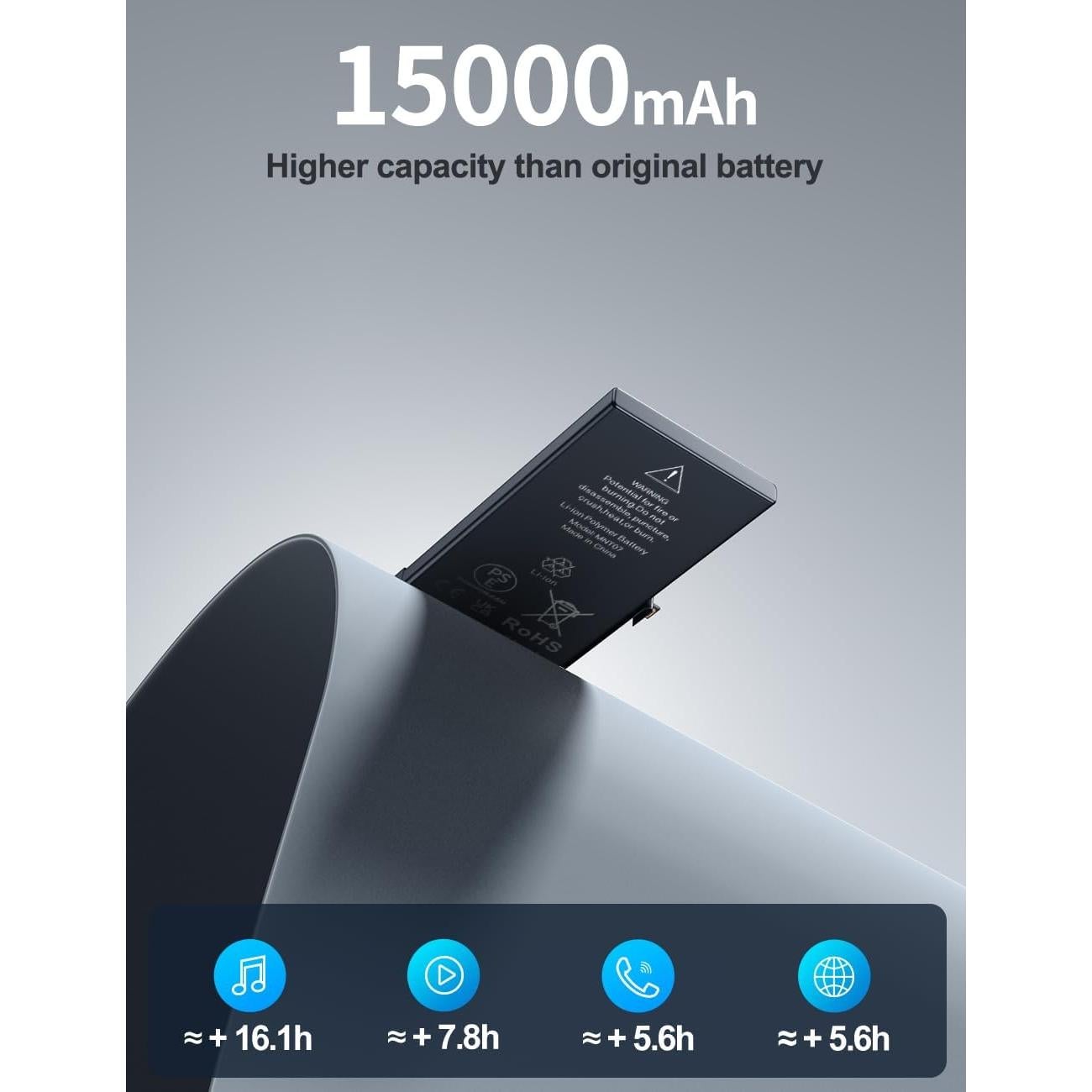 Batería de Reemplazo ZMNT para iPhone 12/12 Pro 1500mAh