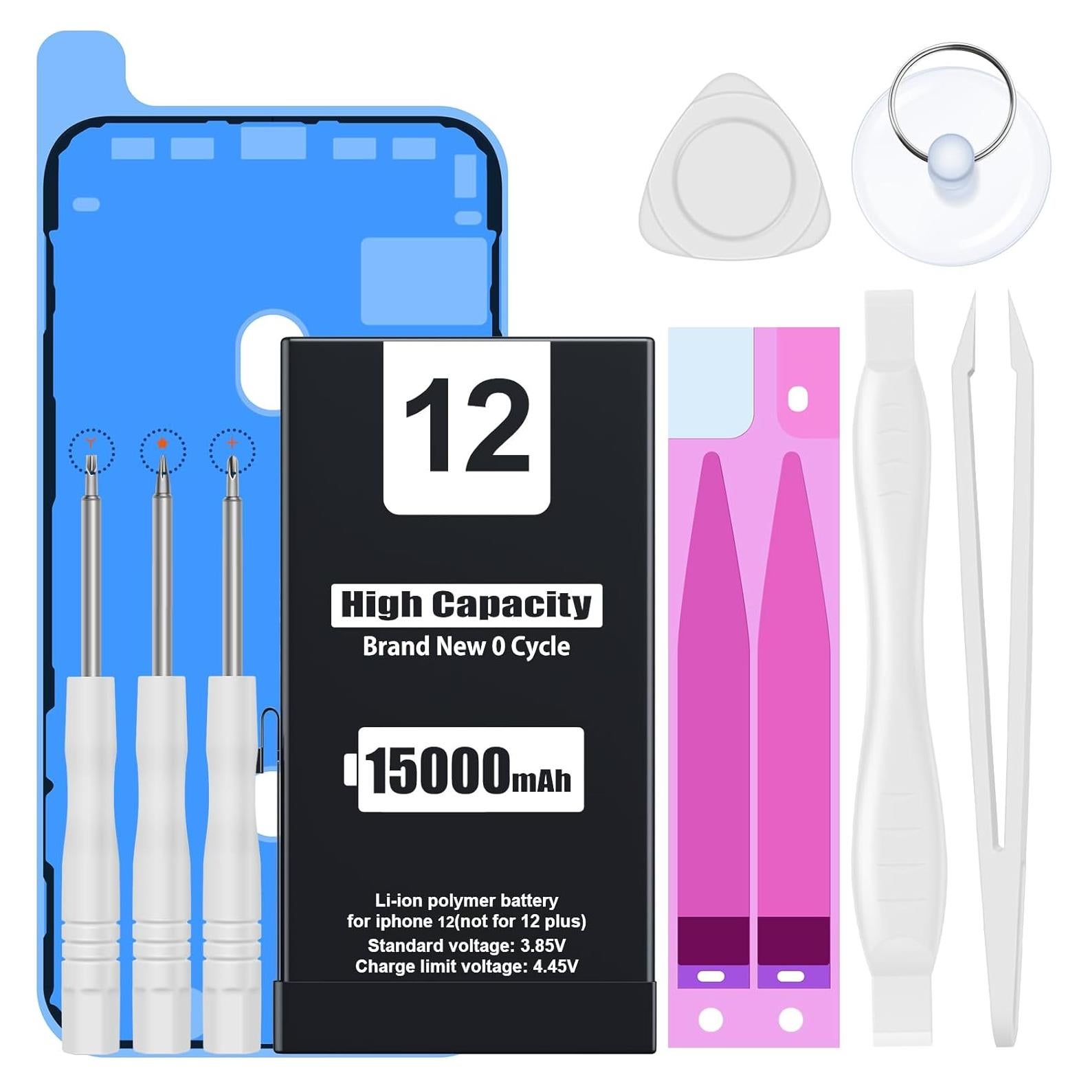 Batería de Reemplazo EMNT para iPhone 12 1500mAh con Kit