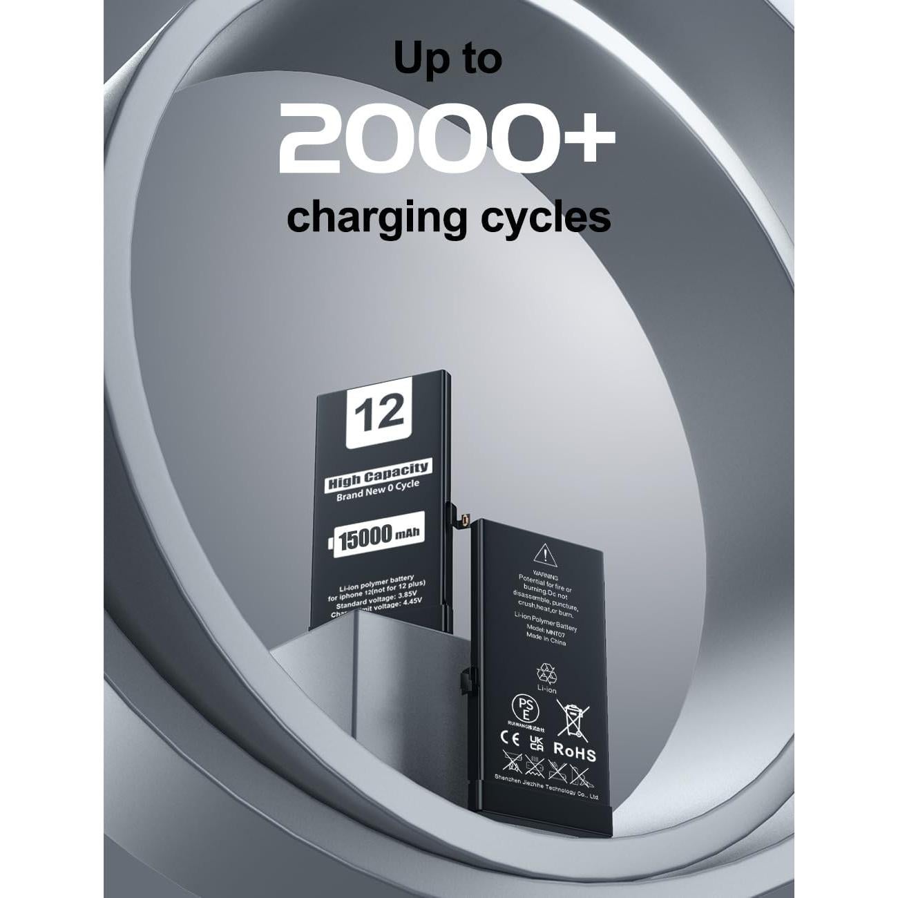 Batería de Reemplazo EMNT para iPhone 12 1500mAh con Kit