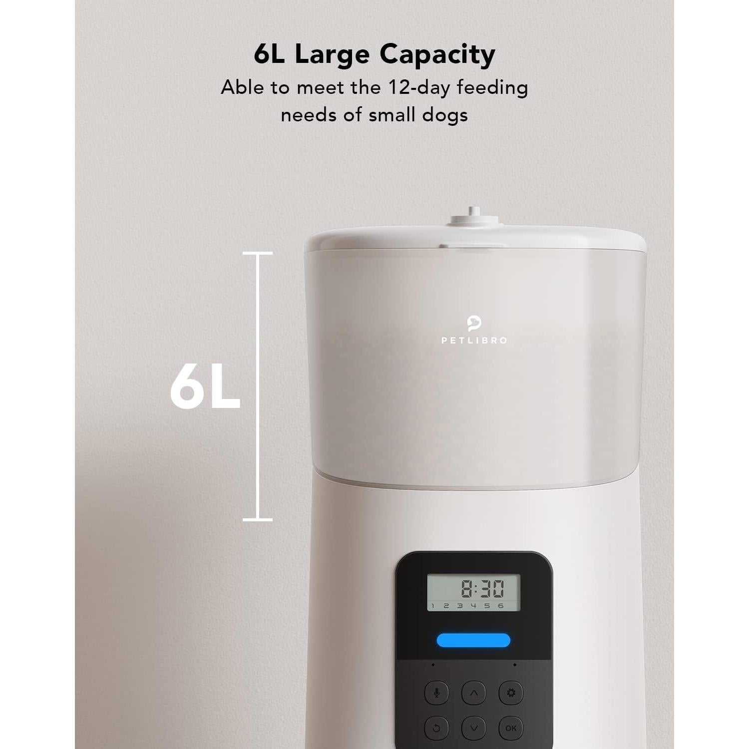 PETLIBRO Comedero Automático para Gatos 6L con Control de Porciones