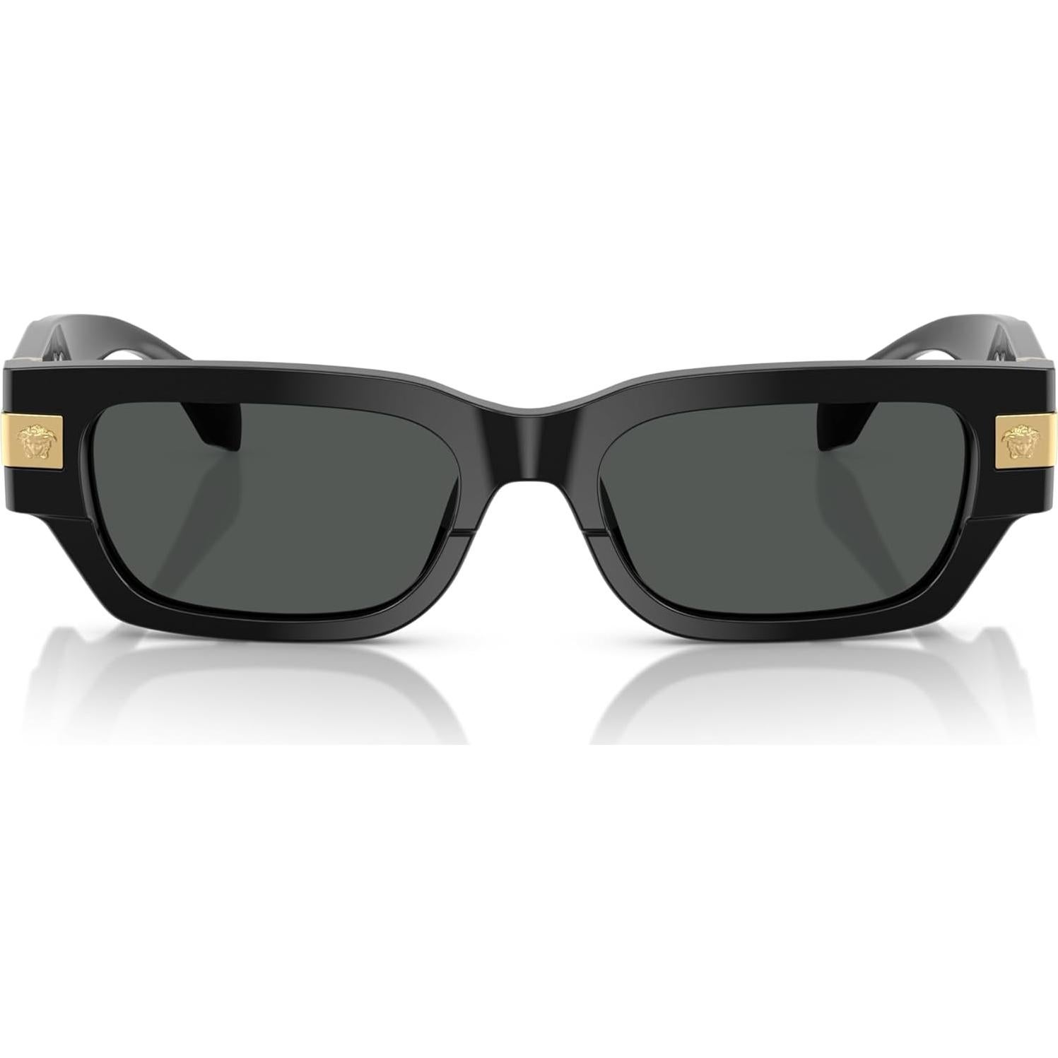 Gafas de sol Versace Hombre Marco Negro Lentes Grises 53mm