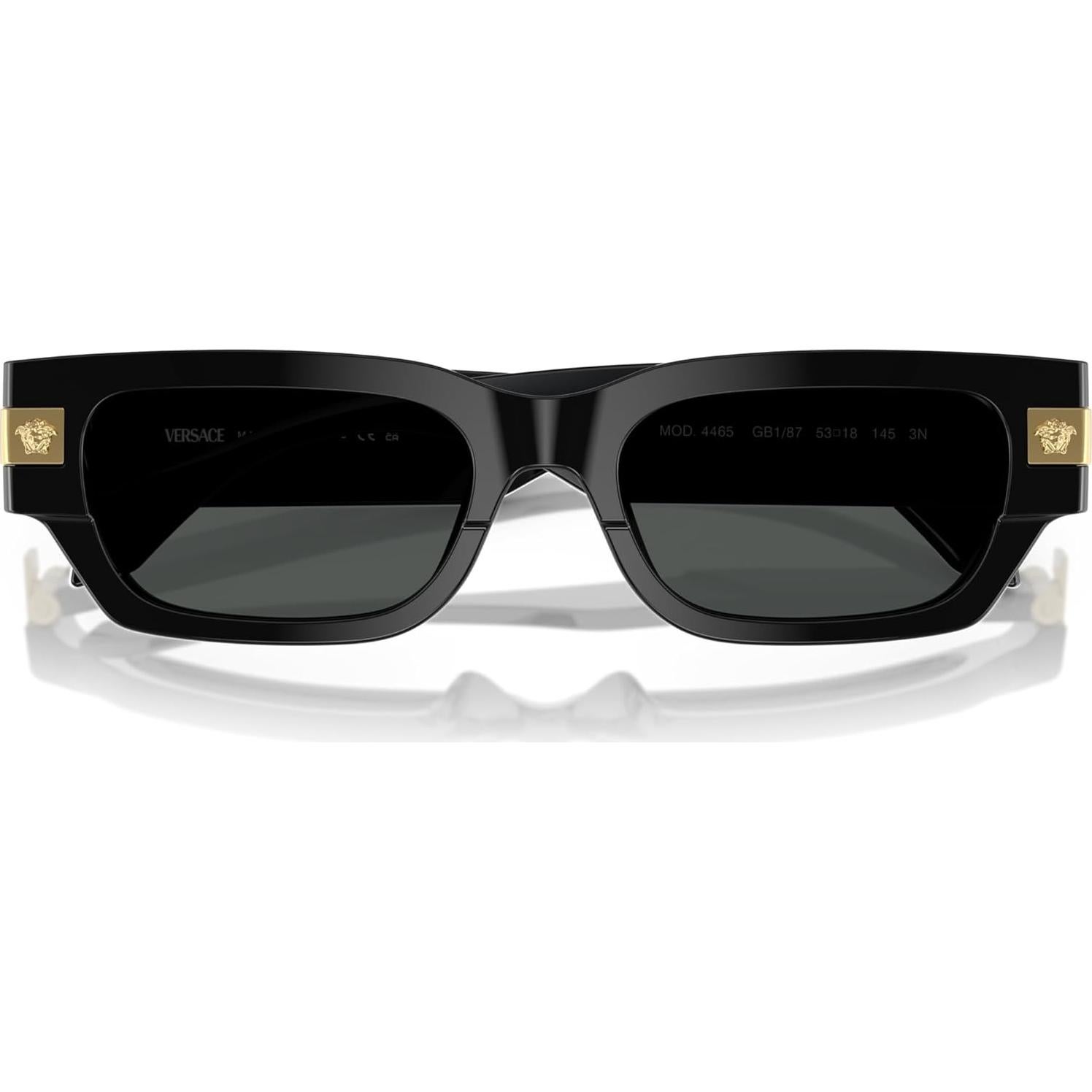 Gafas de sol Versace Hombre Marco Negro Lentes Grises 53mm