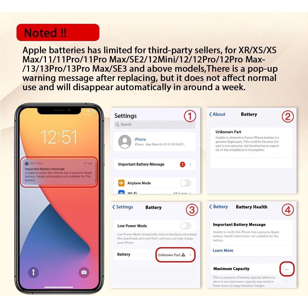 Batería recargable 2250mAh para iPhone SE2020 - Huizhou Runduoduo