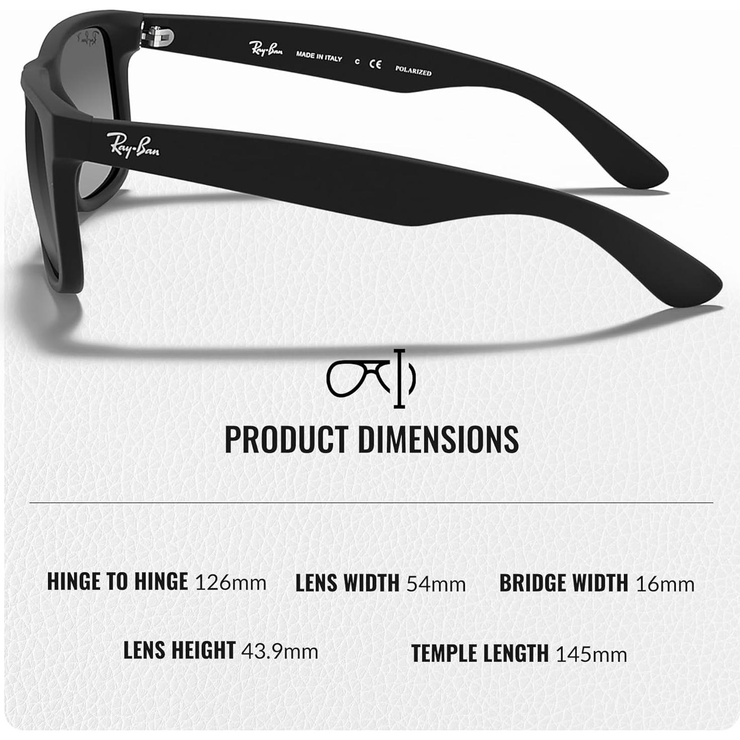 Gafas de Sol Ray-Ban RB4165 JUSTIN Cuadradas 55mm Gris