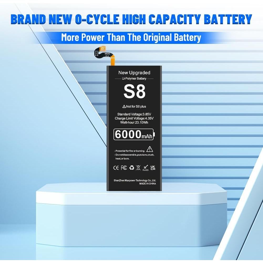 Batería de Reemplazo SHENMZ 6000mAh para Samsung Galaxy S8