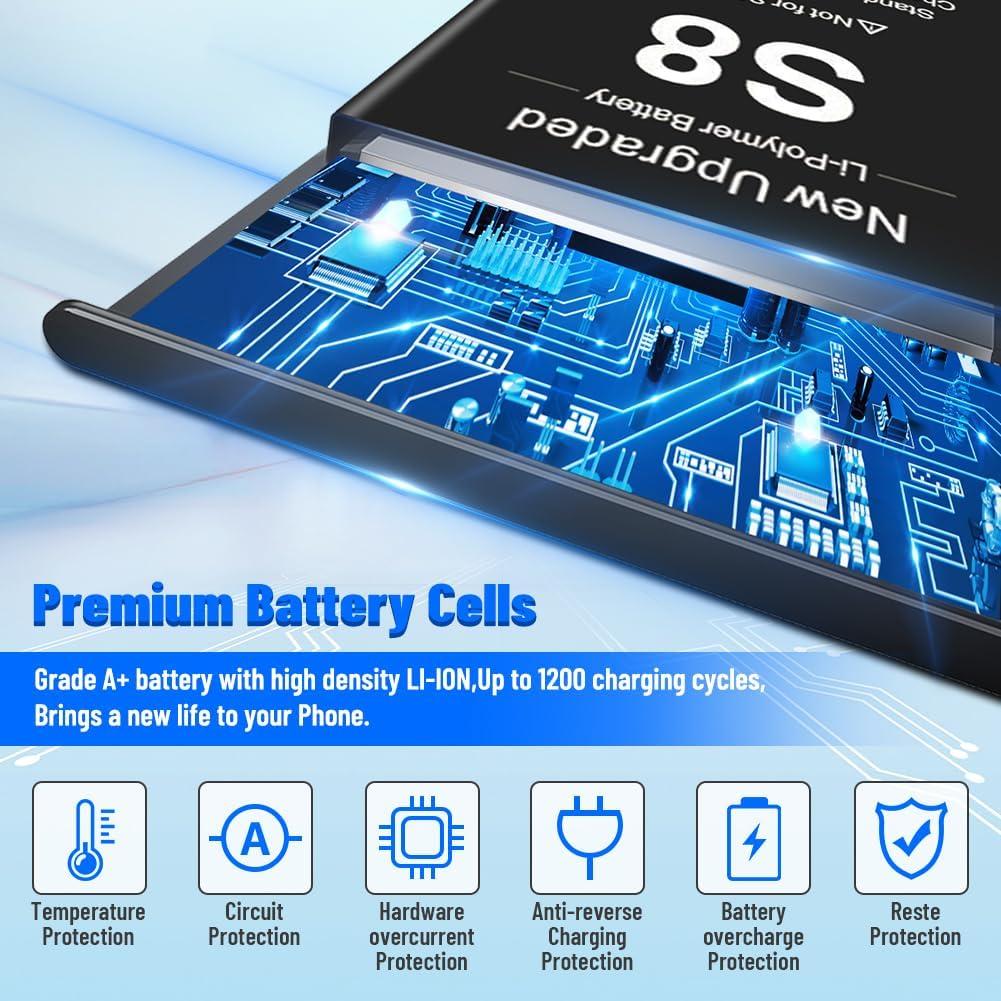 Batería de Reemplazo SHENMZ 6000mAh para Samsung Galaxy S8