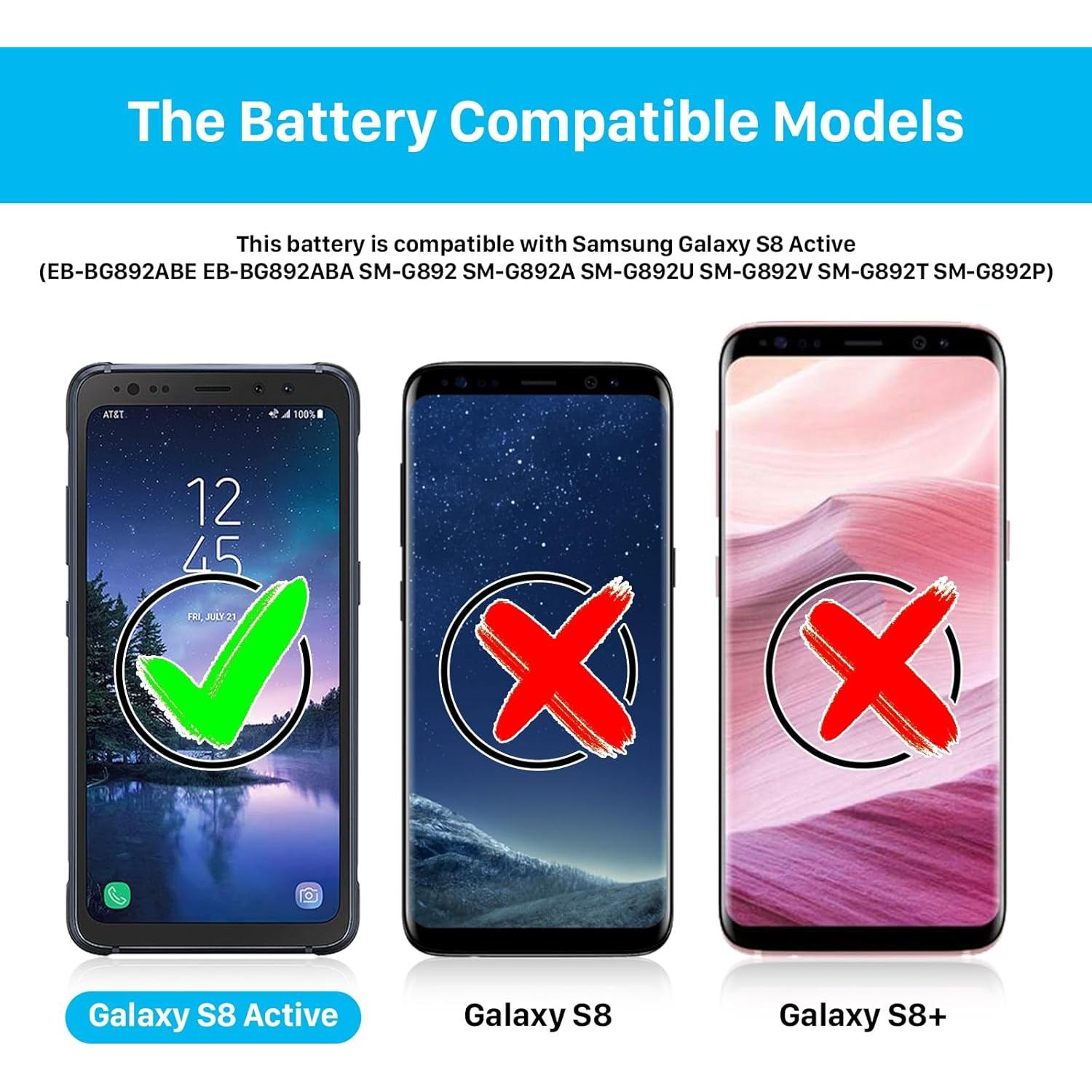 Batería de Reemplazo SHENMZ 5800mAh para Galaxy S8 Active