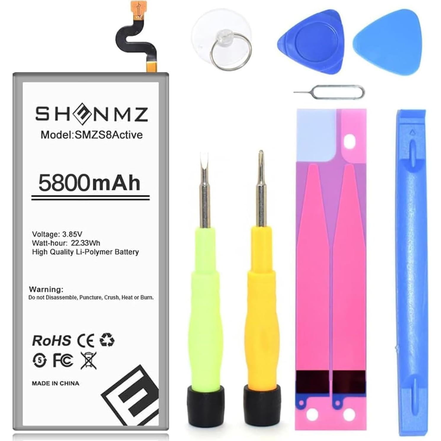 Batería de Reemplazo SHENMZ 5800mAh para Galaxy S8 Active