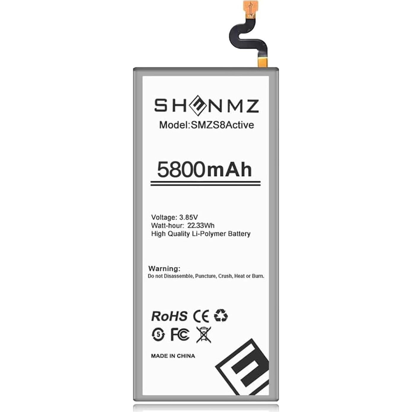 Batería de Reemplazo SHENMZ 5800mAh para Galaxy S8 Active