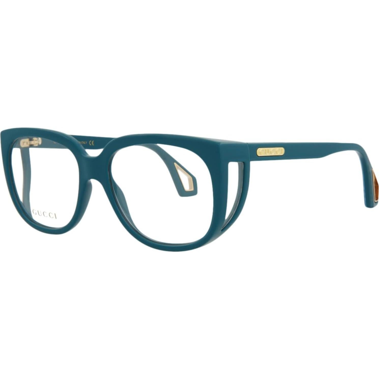 Montura Óptica Cuadrada Gucci Azul 56mm Hecha en Italia