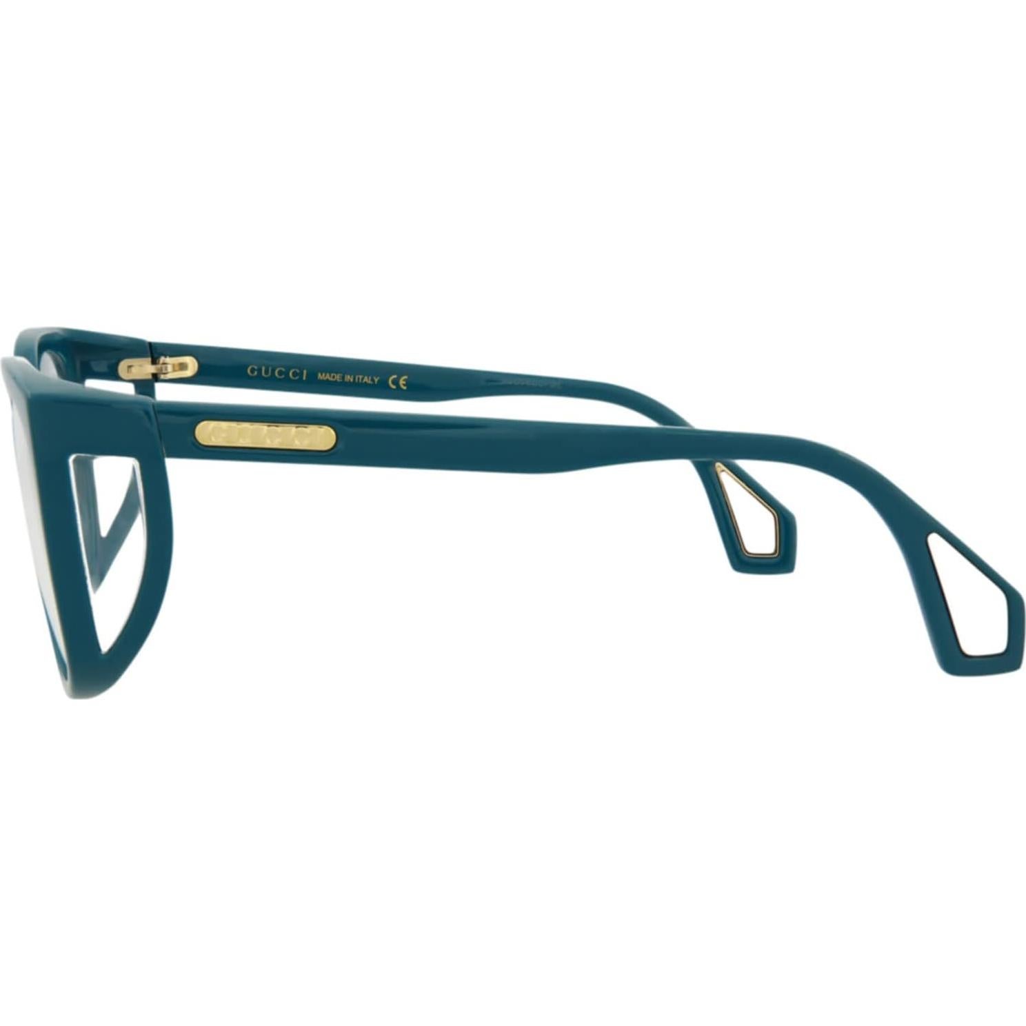 Montura Óptica Cuadrada Gucci Azul 56mm Hecha en Italia