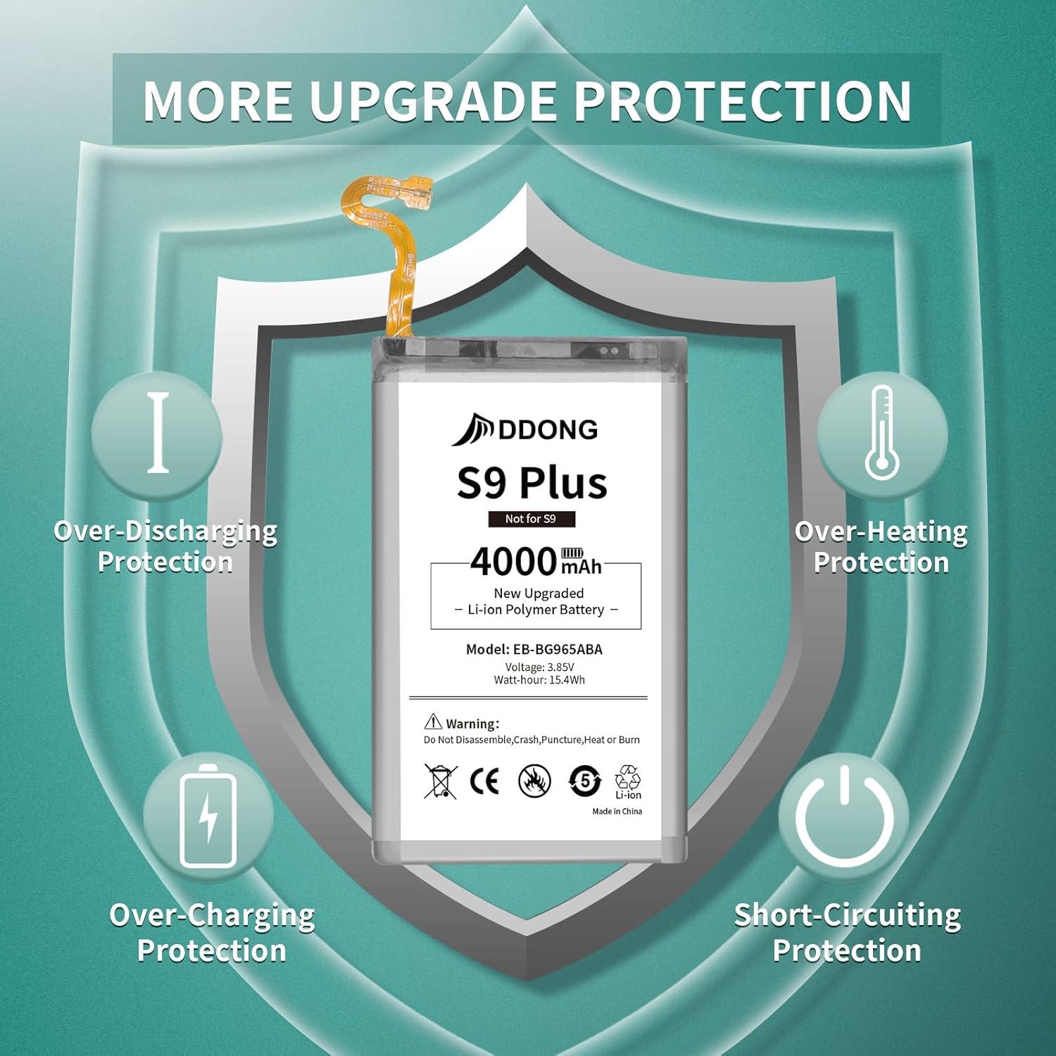 Batería de Reemplazo DDONG 4000mAh para Samsung Galaxy S9+