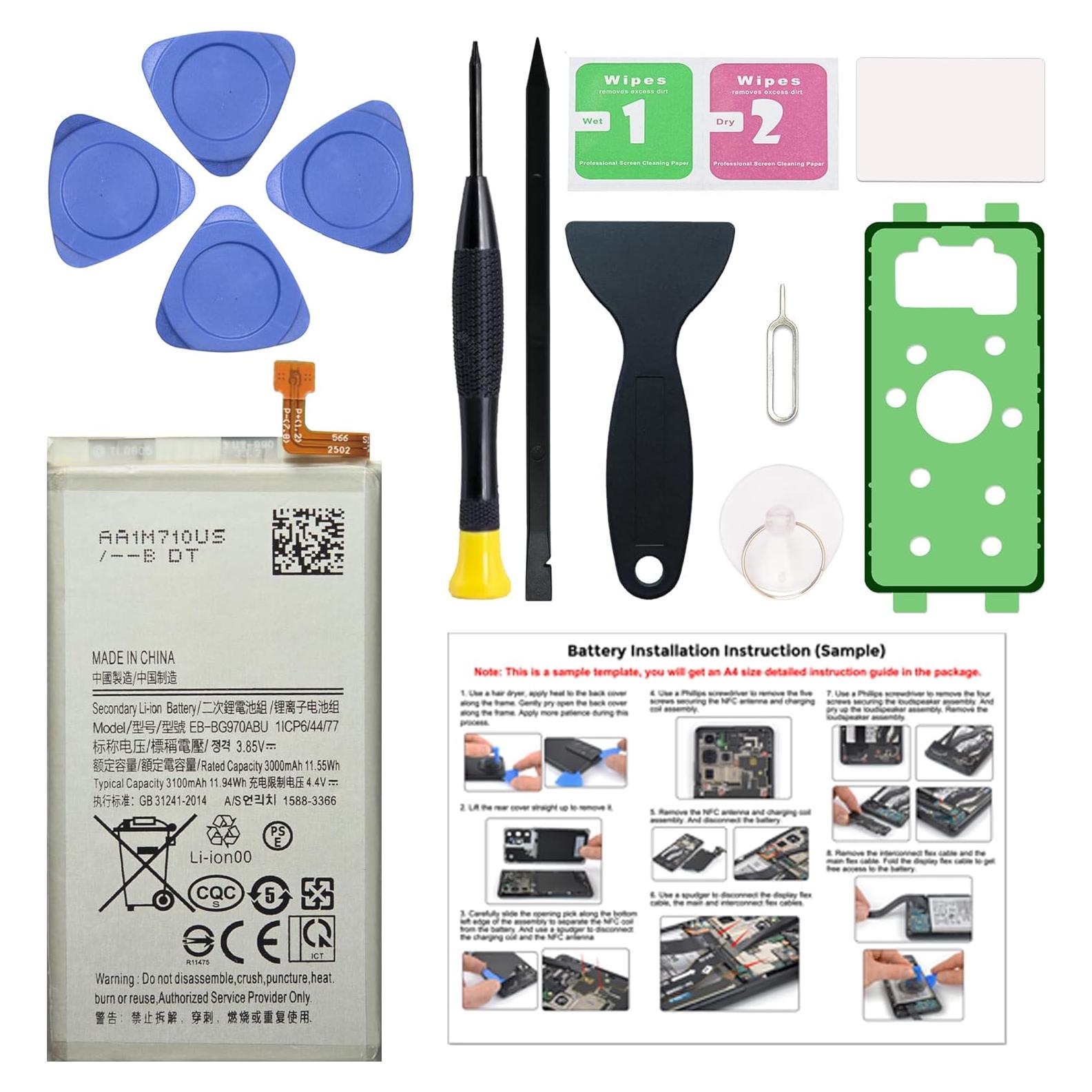 Kit Reemplazo Batería Galaxy S10e MAXSHARKS con Herramientas