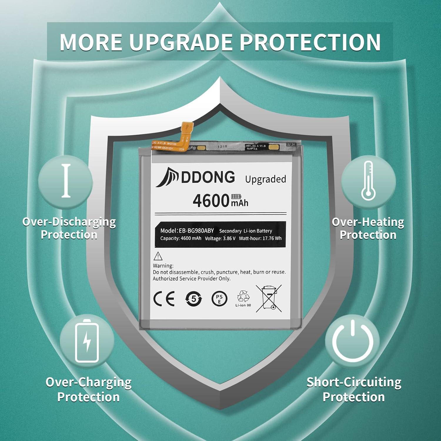 Batería DDONG 4600mAh para Samsung Galaxy S20 5G SM-G981U