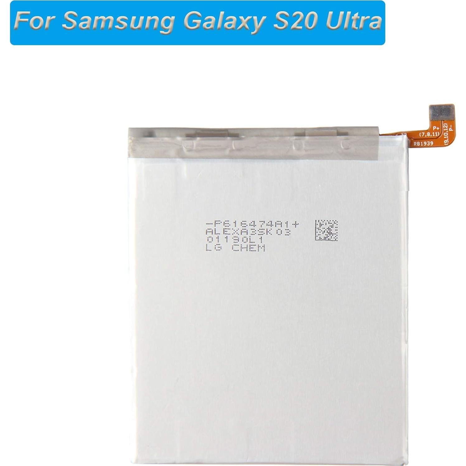 Batería de Reemplazo EB-BG988ABY para Samsung Galaxy S20 Ultra 5000mAh
