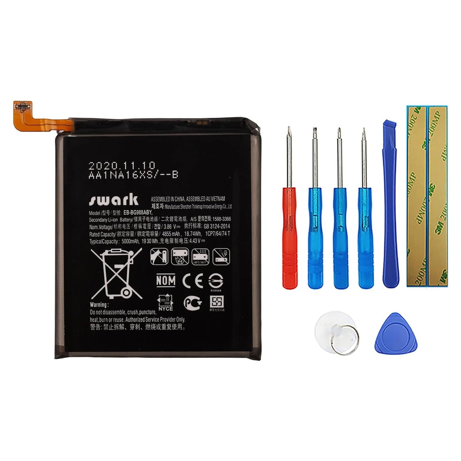Batería Li-Polímero Samsung Galaxy S20 Ultra 4855mAh