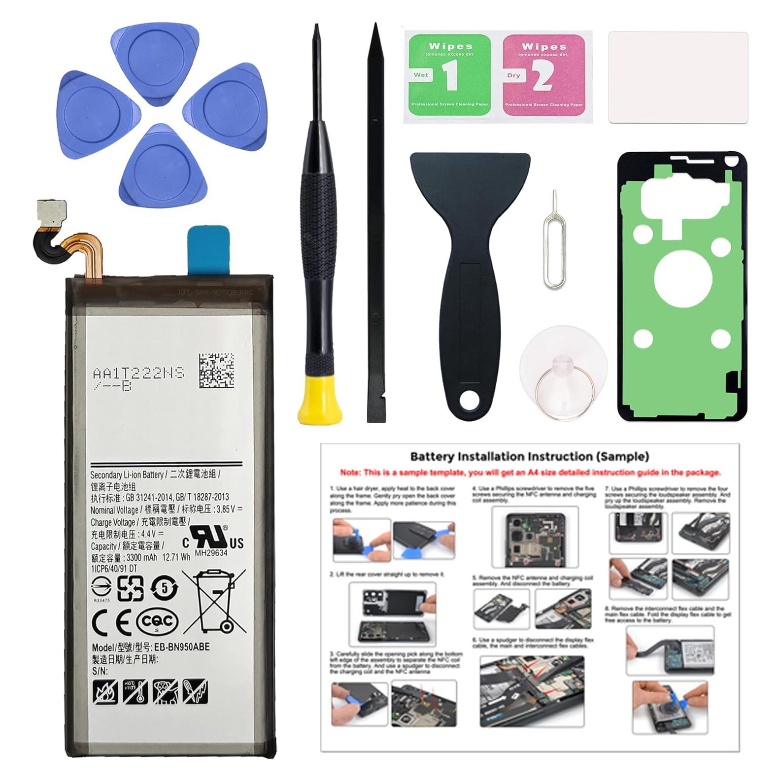 Batería Mejorada MAXSHARKS para Galaxy Note 8 EB-BN950ABA