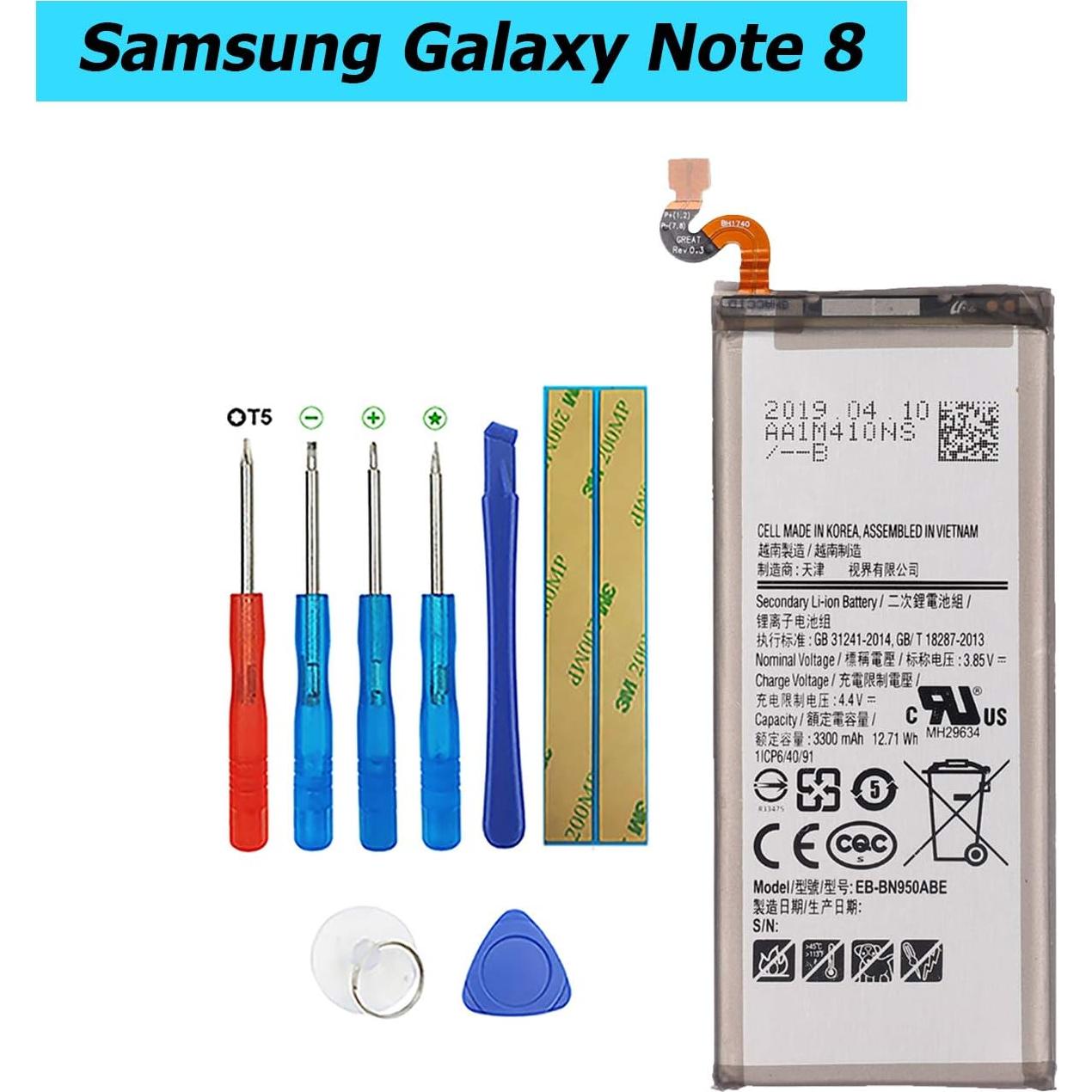 Batería de Reemplazo 3300mAh Samsung Galaxy Note 8 EB-BN950ABE