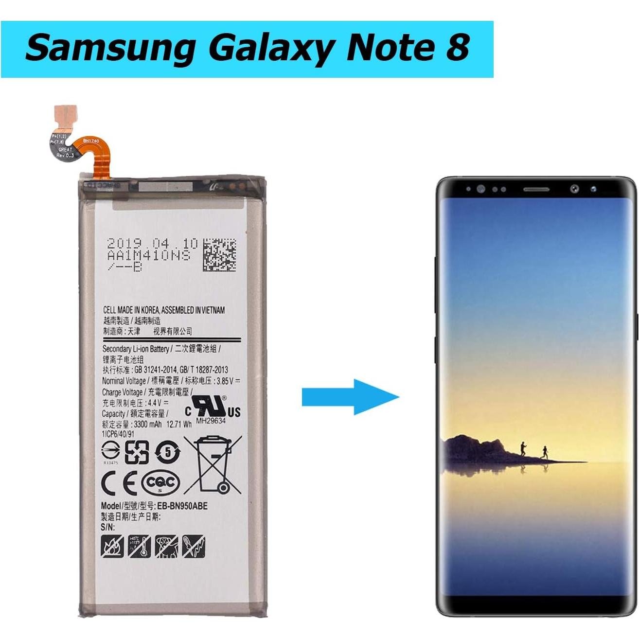 Batería de Reemplazo 3300mAh Samsung Galaxy Note 8 EB-BN950ABE