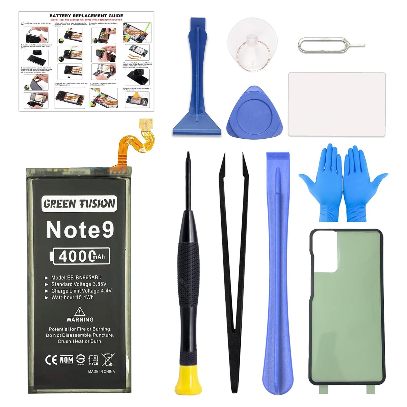 Batería de Reemplazo FUSION VERDE para Galaxy Note 9 EB-BN965ABU