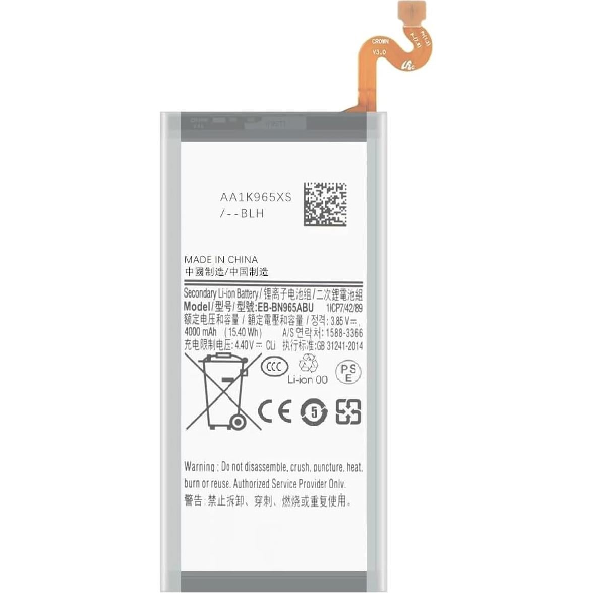 Batería de Reemplazo AFSONGOO para Samsung Galaxy Note 9