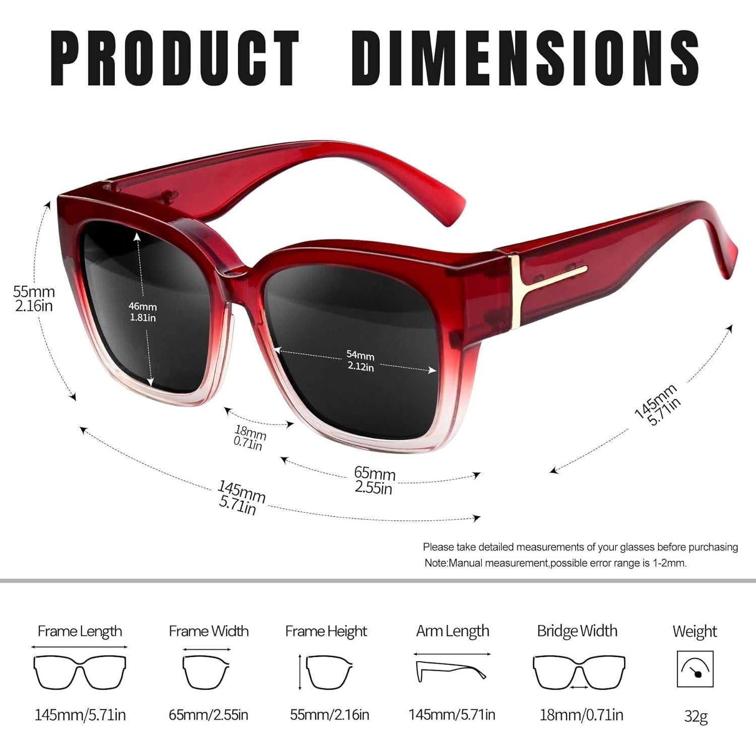 Gafas de Sol KANASTAL Polarizadas UV400 para Prescripción