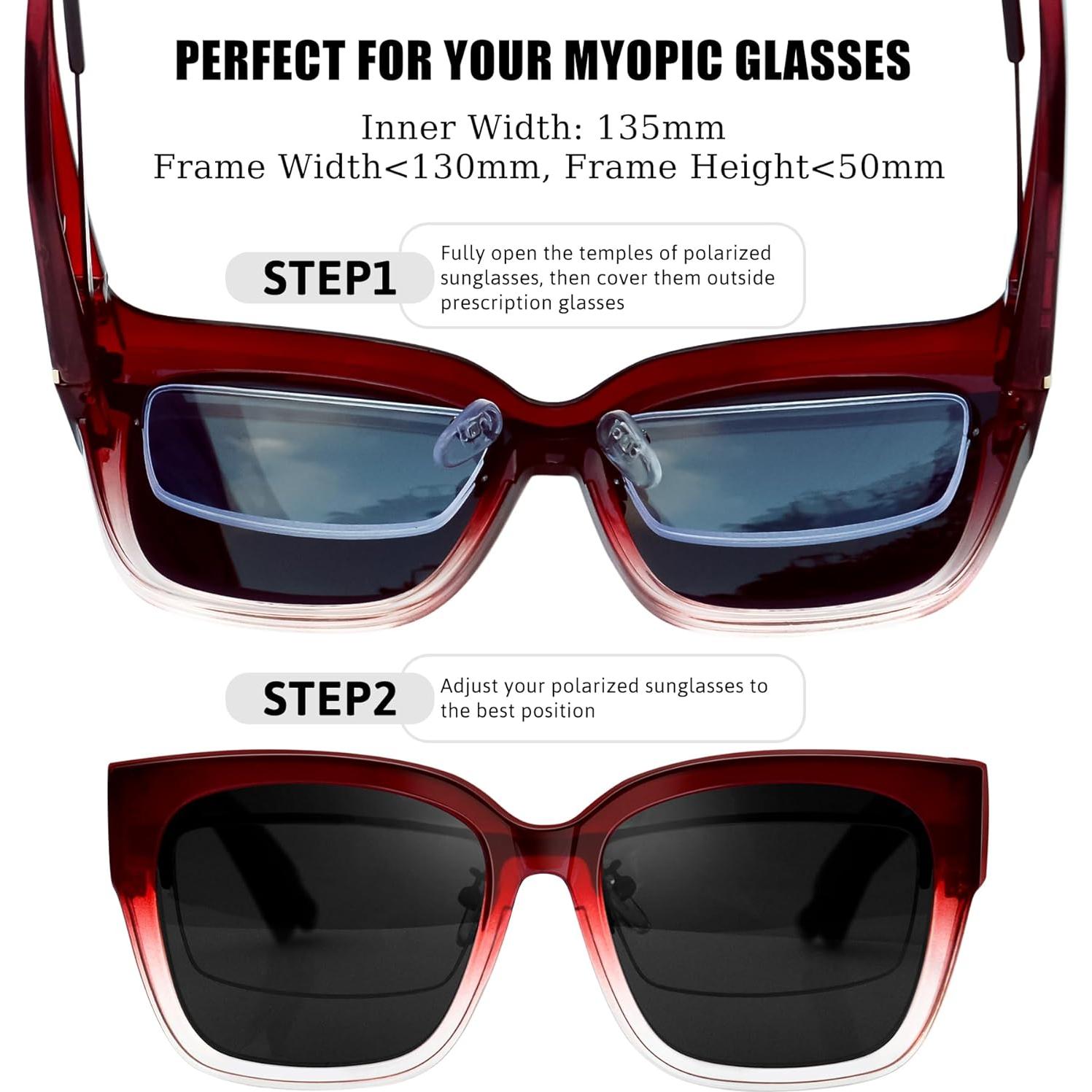 Gafas de Sol KANASTAL Polarizadas UV400 para Prescripción